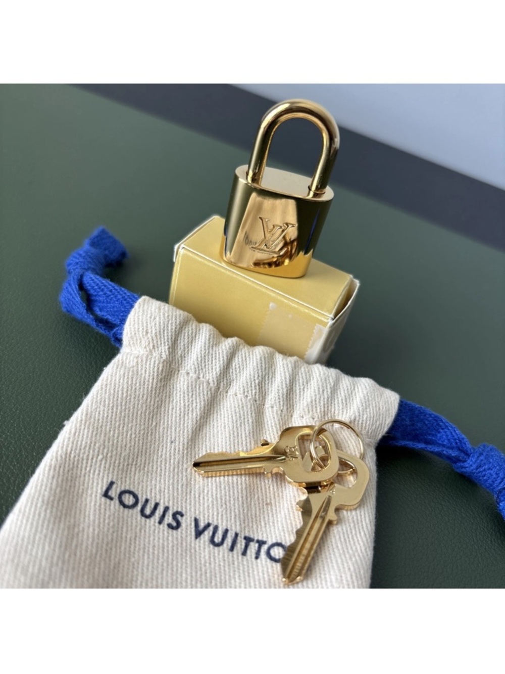 Authentic Louis Vuitton Gold Padlock with Key Set #314 - Picture 12 of 12